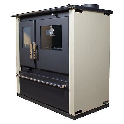 Wood burning range cooker - burning,