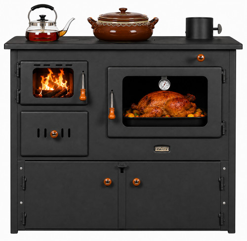 Prity 2p41 wood burning cooker - burning,