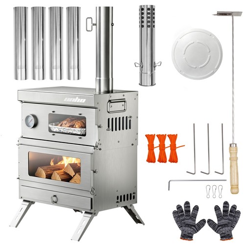 Wood burning stove - wood, oven