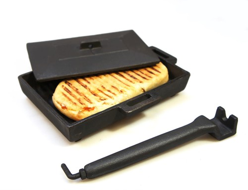Cast iron panini cooker - iron,