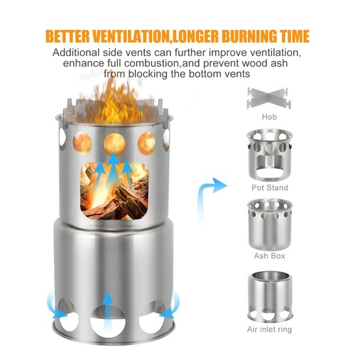 Portable stainless steel wood - portable,