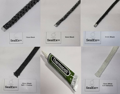 Heat resistant rope seals for - rope,