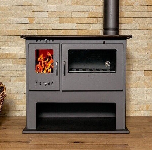 Wood burning range cooker - burning,