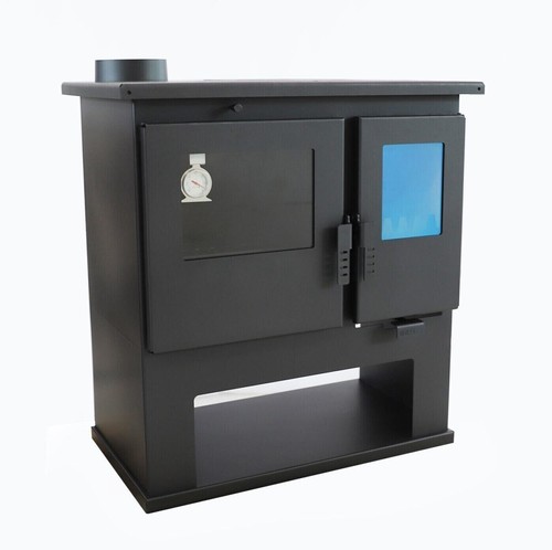 Wood burning range cooker - burning,